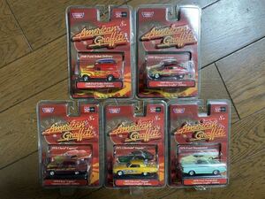 Motor Max American Graffiti ‘40 Ford, ‘49 Mercury, ‘71 Impala, ‘76 Caprice, ‘78 Thunderbird 5台セット