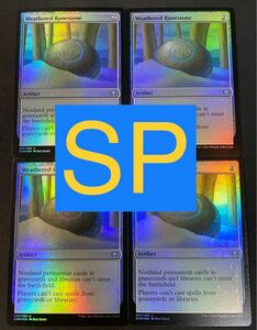 MTG 風化したルーン石/Weathered Runestone FOIL 英語4枚 SP