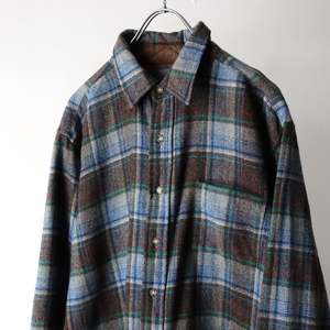 70s USA製 PENDLETON ペンドルトン ウール チェック シャツ size XL / 古着 ヴィンテージ 