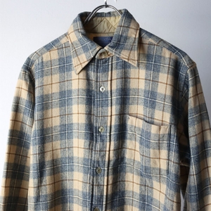 70s USA製 PENDLETON ペンドルトン ウール チェック シャツ size M / 古着 ヴィンテージ