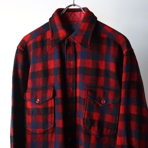 70s USA製 PENDLETON ペンドルトン ウール 赤 チェック シャツ size L / 古着 ヴィンテージ