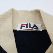 FILA ヴィンテージ ニット トラックジャケット/ジップアップジャージ/オールド/D-OS-7/Sくらい_画像7