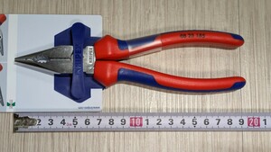 クニペックス【KNIPEX】185㎜　0825-185（SB）ニードルノーズペンチ　新品未使用★在庫あり