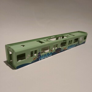 GREENMAX　 50593　近鉄 3220系　KYOTO-NARAラッピング　ボディ　車体のみ　中間車　パンタグラフ配管有 緑 グリーン　グリーンマックス GM