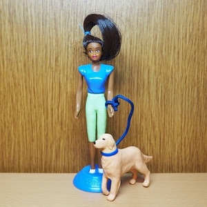 バービー　フィギュア　マテル　散歩　レトリーバー　犬　マクドナルド　McDonald's Barbie　ミールトイ　アメトイ　1999　ハッピーセット