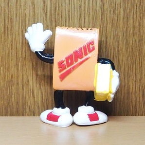 ソニックドライブイン フィギュア ブラウンバッグ ブック PVC ミールトイ アメトイ  1989 アドバタイジング Sonic Drive In の画像4