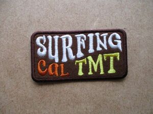 TMT 『SURFING CAL』 ワッペン/カリフォルニア アメリカUSAアメカジ90sサーフィンSURFティーエムティー パッチPATCHアップリケ S22