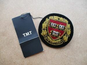 TMT ティーエムティー エンブレム紋章ワッペン/Harvard University風ハーバード大学アイビーHUPATCHブレザーEMBLEMバッジ紺ブレBADGE S77