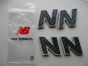 【4枚セット・ベルクロ付】ニューバランス『New balance』Nロゴ カスタム ワッペン/スニーカーML574ノベルティ非売品アップリケPATCHE S94