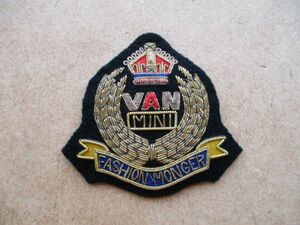 VAN MINIバンミニFASHION MONGER エンブレム紋章ワッペン/ヴァンヂャケットJacketアップリケPATCHブレザーEMBLEMバッジ紺ブレBADGE S80