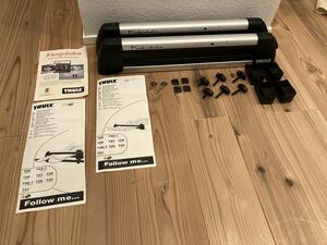 THULE スーリーth725 エアロバー ウイングバー スクエアバー対応/鍵2個/取付説明書/USED スキー スノーボード