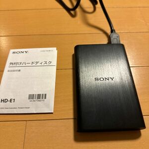 SONY 外付けハードディスク 1TB HD-E1 中古