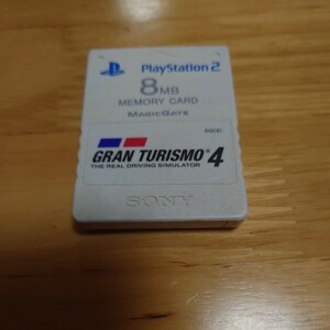 【動作確認・データ消去済】SONY純正 PlayStation2用 メモリーカード Premium Series Gran Turismo4 グランツーリスモ4