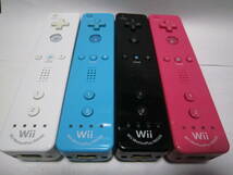 Wii リモコン モーションプラス 4個 白 黒 水色 ピンク ＋ ヌンチャク 2個 白 黒 動作確認済 同梱歓迎_画像2