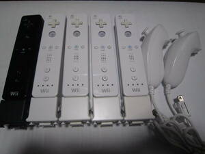 Wii リモコン 5個 (Wii モーションプラス 付 5個) ＋ ヌンチャク 2個 動作確認済