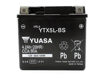 台湾ユアサバッテリー YUASA YTX5L-BS ◆互換 FTX5L-BS XR250R XR250BAJA MD30 NSR125 SL230 NS250R NS400R RG125ガンマ RGV250ガンマ_画像3