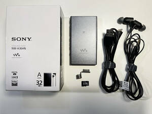 〈SDカード32GB付属〉SONY WALKMAN Aシリーズ NW-A36HN (32GB) チャコールブラック〈ソニー〉