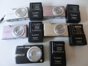 Panasonicパナソニック LUMIX デジカメ 5台 DMC-FX33 DMC-FX35 DMC-FX37 DMC-FX40 DMC-FX50 DMW-BCE10 DE-A39 DMW-BCF10 DE-A59 ジャンク