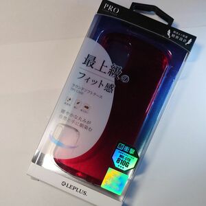  iPhone 12 mini 耐衝撃ソフトケース CLEAR Round クリアレッド 