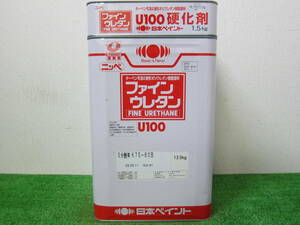 在庫数(1) 油性塗料 ホワイトブルー色(75-80B) 5分つや 日本ペイント ファインウレタンU100 15kg