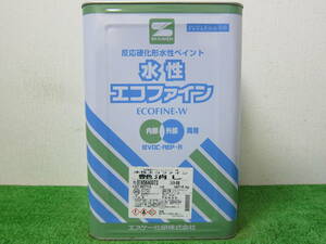 在庫数(1) 水性塗料 クリーム色(19-90B) つや消し SK化研 水性エコファイン 16kg