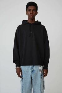 定価約4万 Acne Studios ロゴスウェットパーカー　Lサイズ　黒