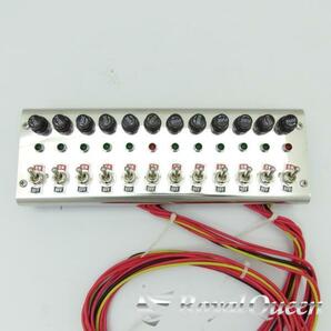 期間限定！20％オフセール♪スイッチボックス 12連 ステンレス シルバー 12v/24v 共用【RQSB3】の画像2