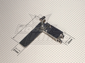 小型艇用アルミ製ラダー●ラダー底部まで95mmタイプ