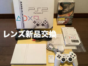 レンズ　フレシキブル　電池新品交換　[30日保証】PlayStation2 SCPH-70000 セット　箱　説明書　中箱付　666