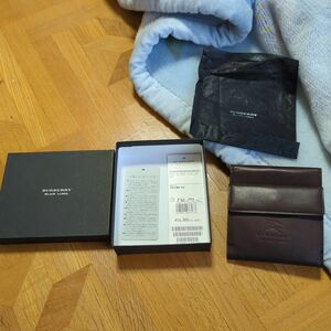 BURBERRY BLACK LABEL 財布 茶 新品未使用 馬革 コードバン