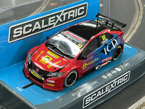 No.112 SCALEXTRIC BTCC Honda Civic TypeR 2016 Eurotech Honda Civic.55 Jeff Smith No.112 [新品未使用 1/32スロットカー]