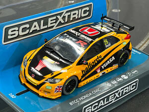 No.113 SCALEXTRIC BTCC Honda Civic TypeR 2016 Halfords Yuasa Racing No.25 Matt Neal [新品未使用 1/32スロットカー] 