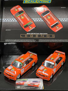 No.156-157 SCALEXTRIC ＝LEGENDS＝ BMW E30 M3 Team Jagermeister [新品未使用 1/32スロットカー]