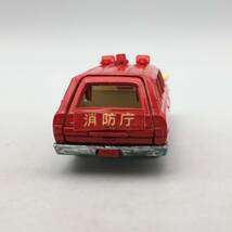 ★D11052/トミー/tomica トミカ/黒箱/ミニカー/CEDRIC WAGON セドリック ファイアチーフカー/S=1/65/№47/№78/当時物_画像4