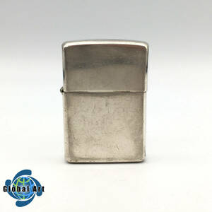 ★D11121/ZIPPO ジッポー/オイルライター/STERLING スターリング/2002年製/シルバー/火花OK