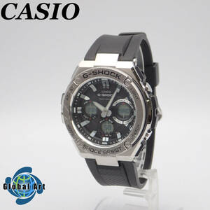 う11420/CASIO カシオ/G-SHOCK/ソーラー/メンズ腕時計/マルチバンド6/Gスチール/シルバー×ブラック/GST-W110
