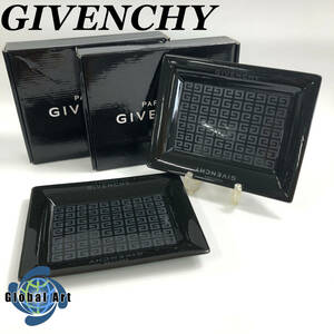 ★D11323【未使用保管品】GIVENCHY ジバンシィ/プレート/ロゴ/VIDE POCHE 4G TRAY/約17.2㎝×約21.8㎝/まとめて/計2点セット/箱付