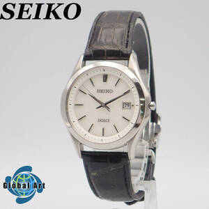 う11460/SEIKO セイコー/ドルチェ/ソーラー/メンズ腕時計/チタン/文字盤 ホワイト/V147-0BF0