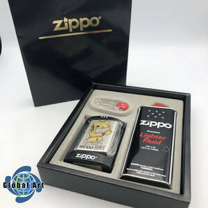 ★D12259【未使用保管品】ZIPPO ジッポー/オイルライター/TATTOO タトゥー/2003年製/シルバー/箱・ケース付