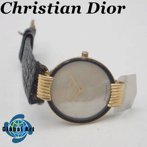 う11026/Christian Dior クリスチャンディオール/バギラ/クオーツ/メンズ腕時計/文字盤 シェル/ベルト欠品/ジャンク