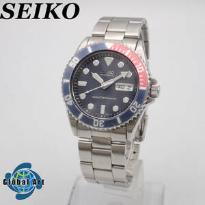 う12151/SEIKO セイコー/自動巻/メンズ腕時計/ペプシベゼル/文字盤 ブラック/7S26-0040