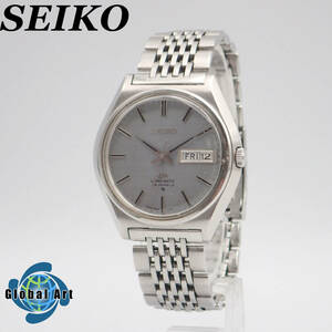 え01062/SEIKO セイコー/LM ロードマチック/自動巻/メンズ腕時計/25石/文字盤 ライトブルー/5606-7010