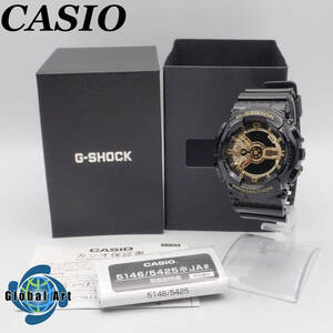う12314/CASIO カシオ/G-SHOCK/クオーツ/メンズ腕時計/ブラック/GA-110GB/箱・取扱説明書・保証書付