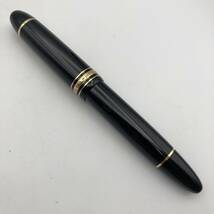 ★E01318/MONTBLANC モンブラン/万年筆/マイスターシュテュック No.149/ペン先 4810 18K 750/ブラック×ゴールド_画像3