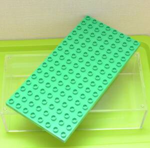 超大型　厚みのあるベースプレート　グリーン　8×16　(レアパーツ レゴLEGOデュプロduplo)送料安い！