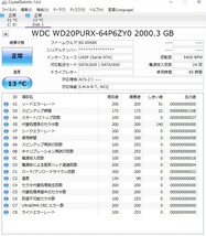 ■DIGA HDD:2TB増量換装/修理/交換用(使用少88時間） (WESTERN DIGITAL製 WD20PURX) DMR- BWT510・ BWT520 ・BWT530 ・BWT620・BWT630他_画像3