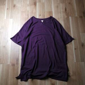 フェリシモ frauglatt 半袖tシャツ 大きいサイズ パープル 3Lサイズ 24-0106bu01