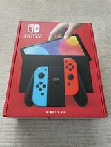 【新品未使用】Nintendo Switch(有機ELモデル) Joy-Con(L) ネオンブルー/(R) ネオンレッド_画像1