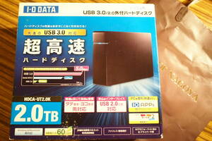 購入後未使用　IOData　2T据え置きHDD　HDCA-UT2.0KC　ソフマップ購入品