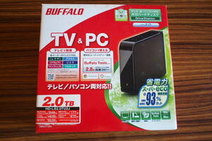 BUFFALO　新品未使用　テレビ・パソコン対応外付けハードディスク　2.0TB　HD-LS2.0TU2J